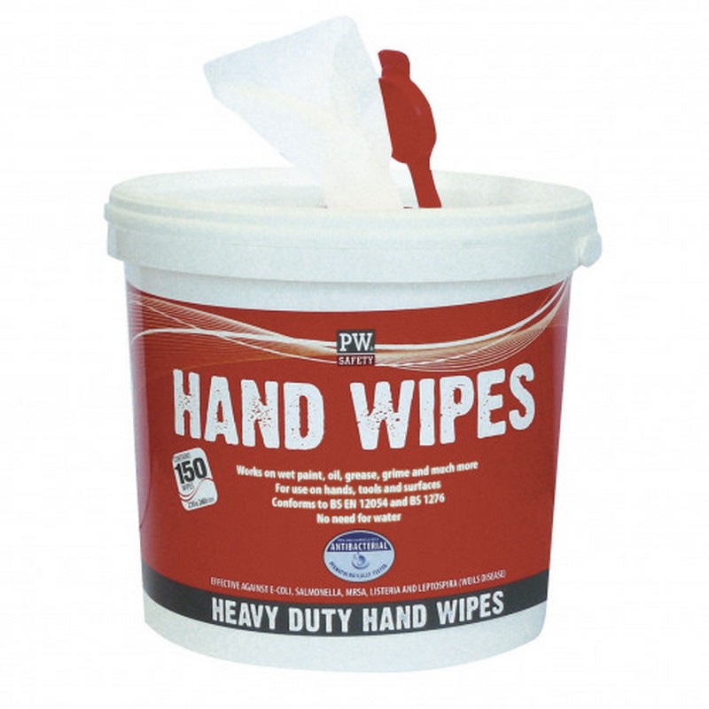Heavy duty hand wipes
